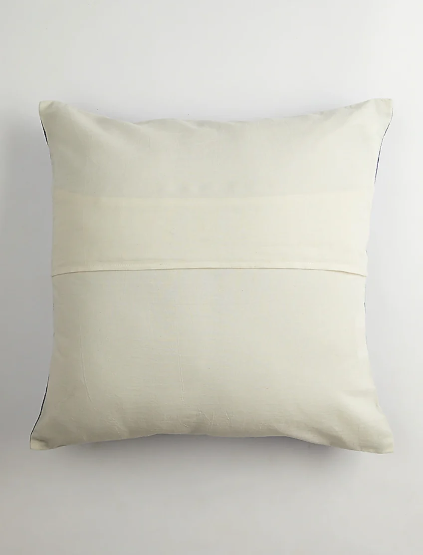 Blue & White Cotton Floral Printed Cushion Covers (Set Of 2) - Image 3