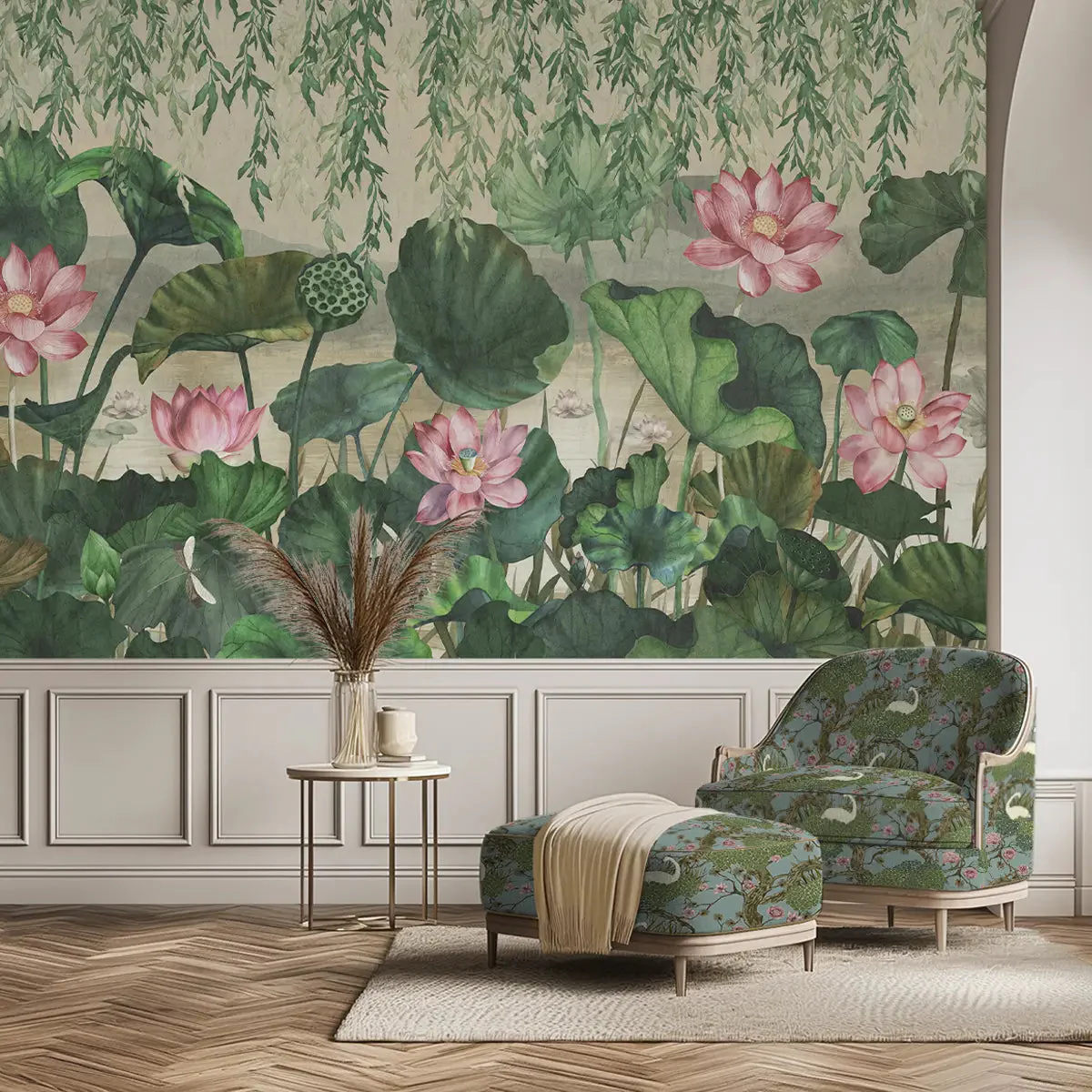 'Lotus Garden' Wallpaper - Image 3