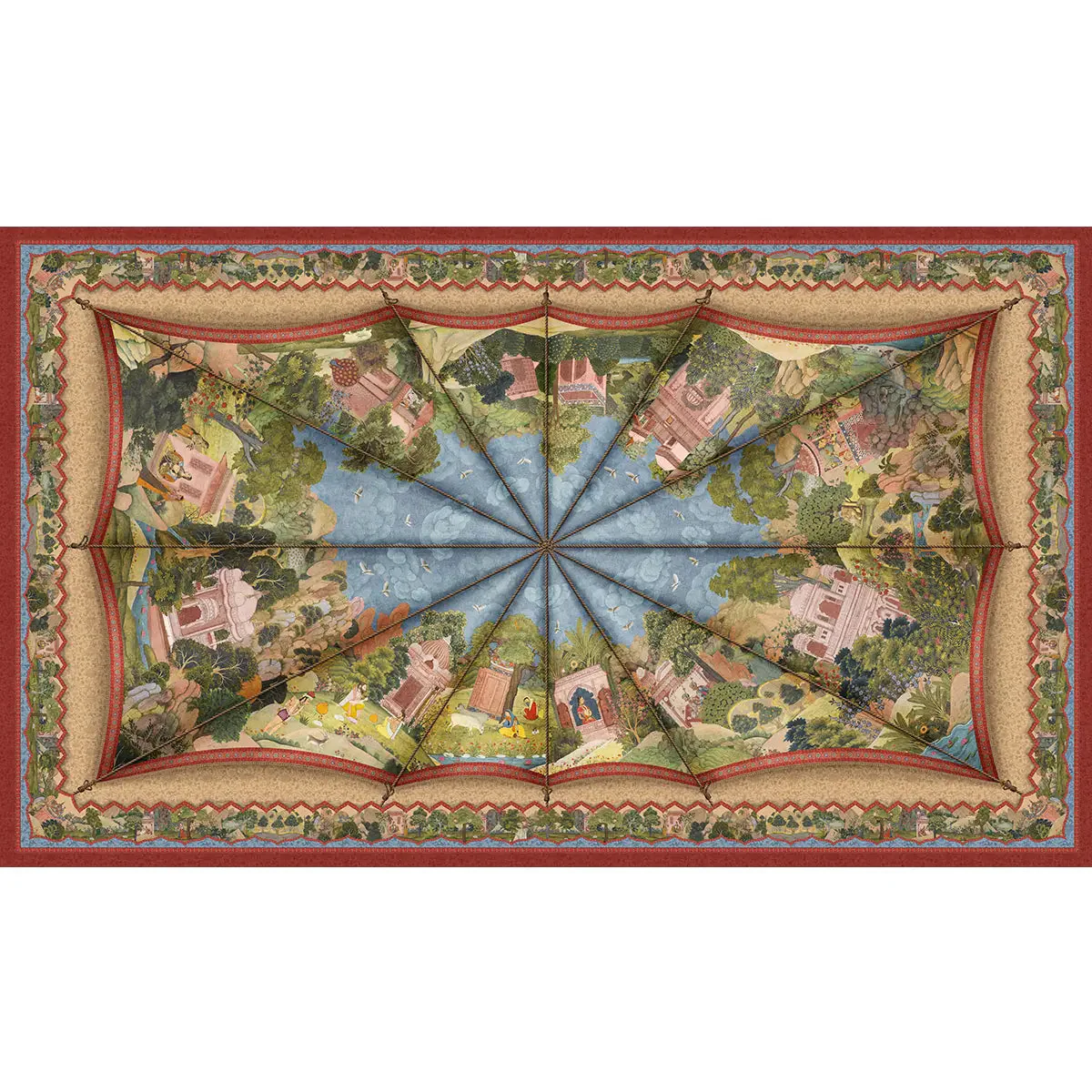 ‘Maharaja Maharani Canopy' Ceiling Wallpaper