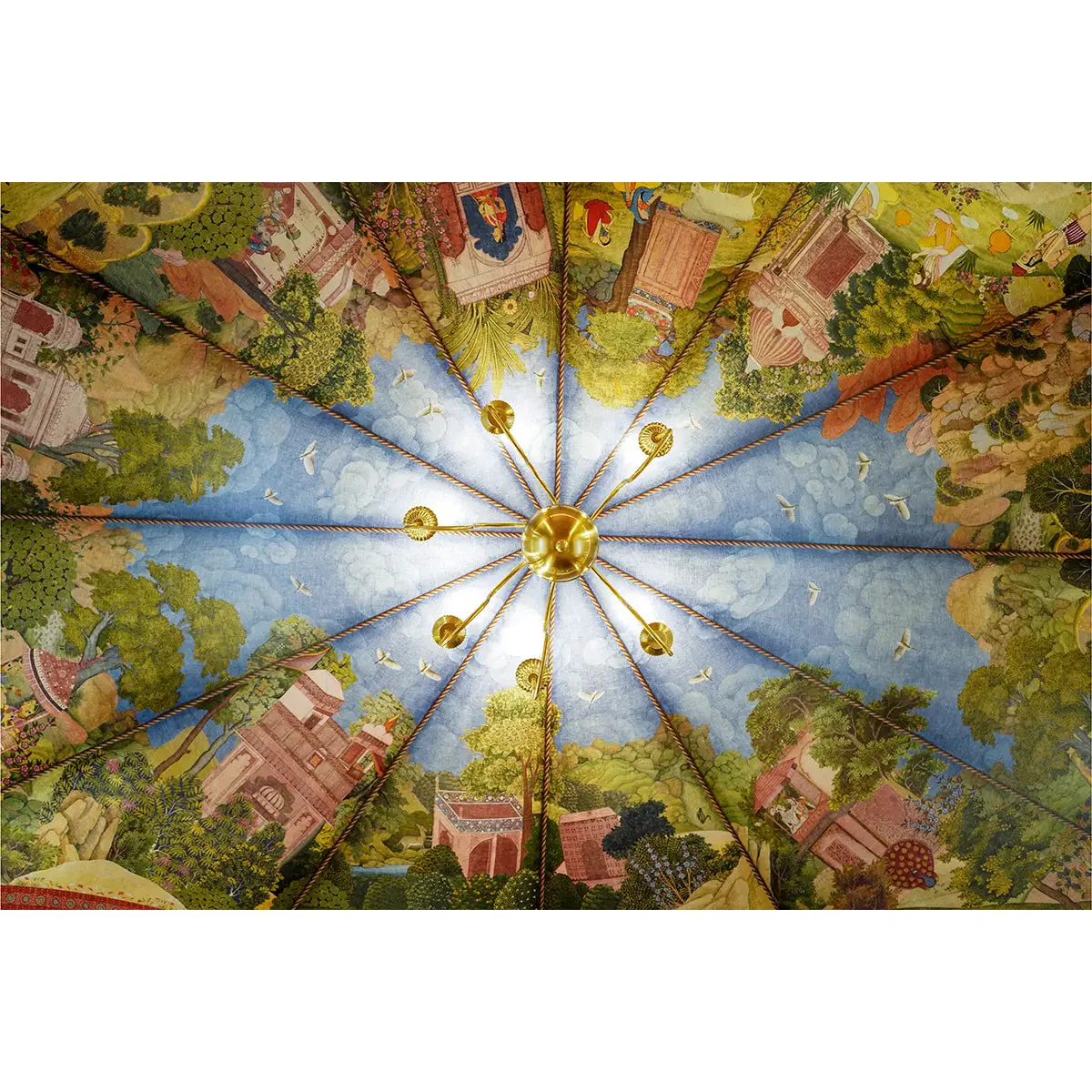 ‘Maharaja Maharani Canopy' Ceiling Wallpaper - Image 5