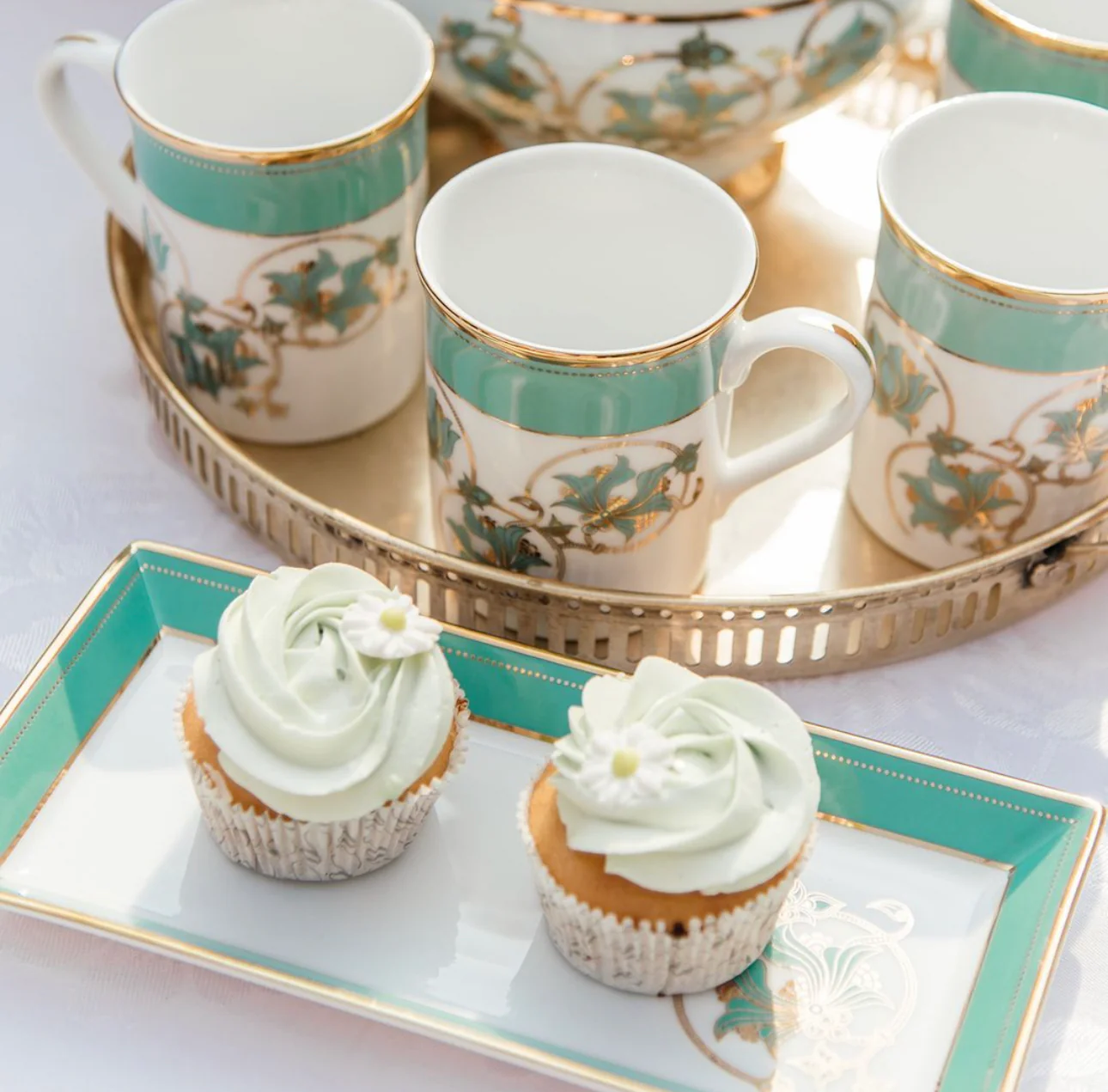 Spring in Udaipur Mug & Tray Set (3-Piece) - Image 3