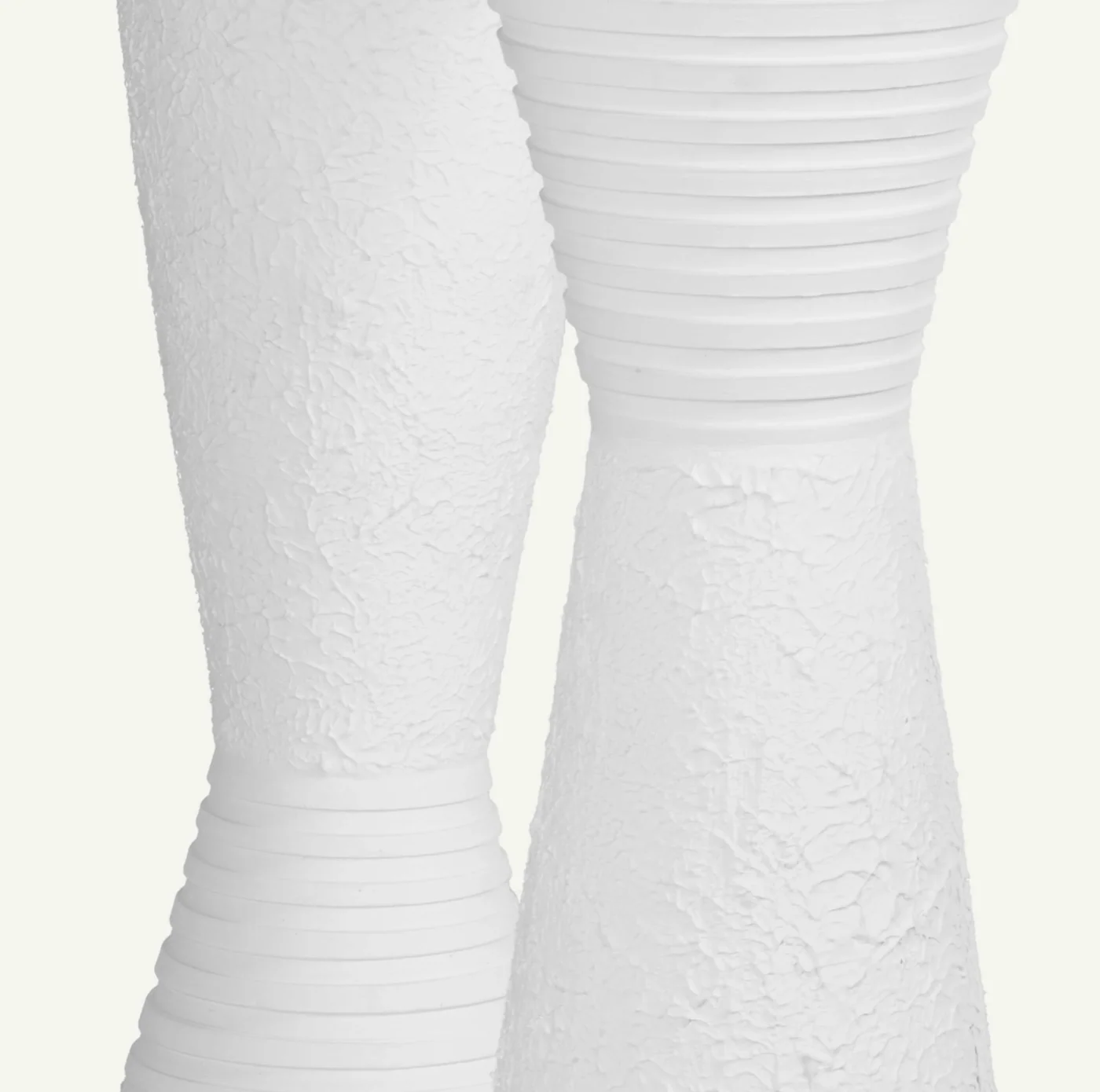 White Terracotta Vases (Set of 2) - Image 5