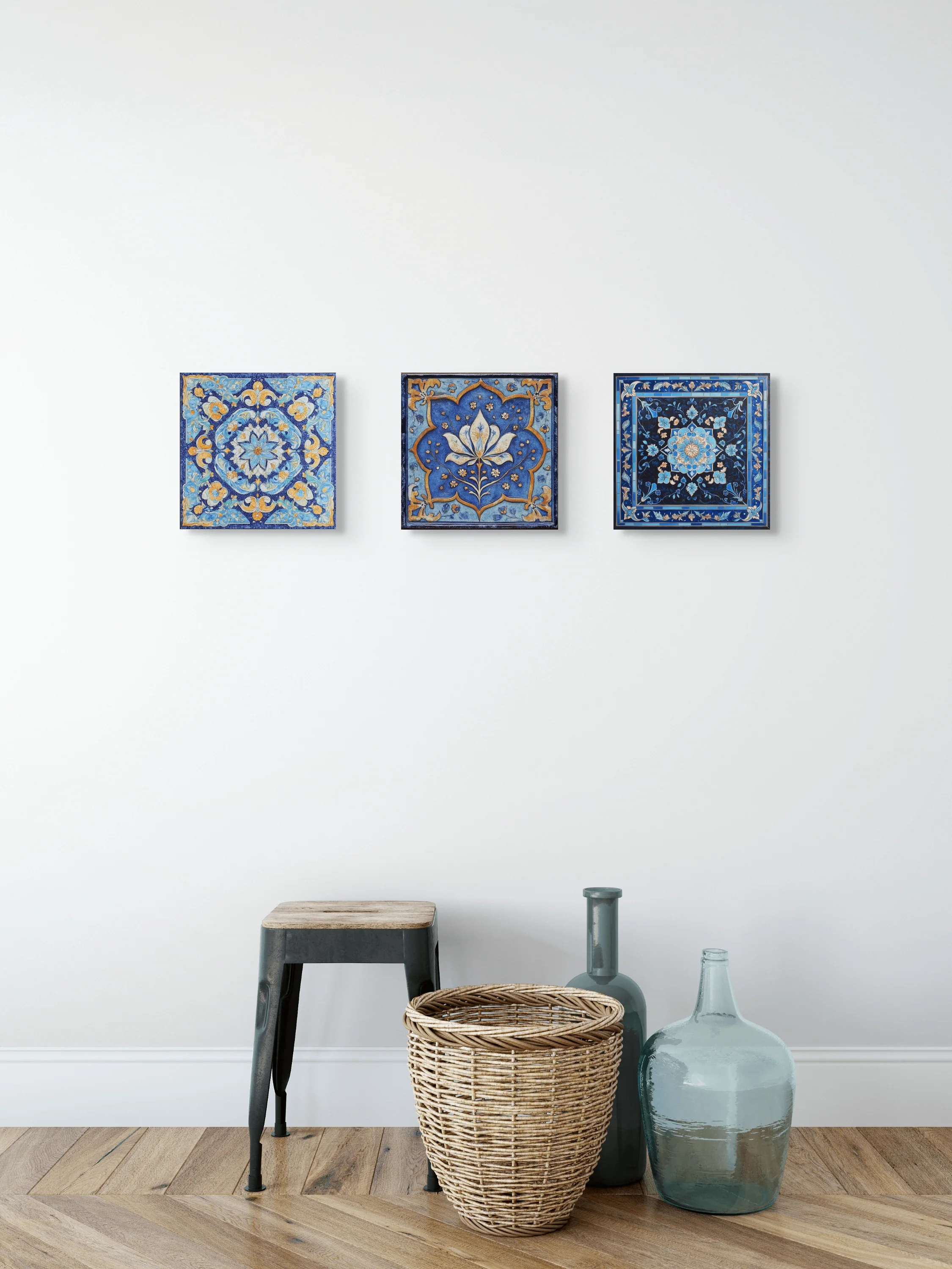 Zahara Tile Wall Art (Set of 3)